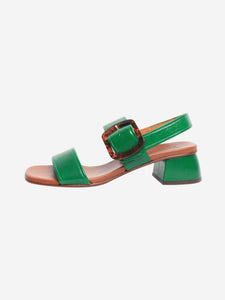 Chie Mihara Green patent leather sandals - size EU 40