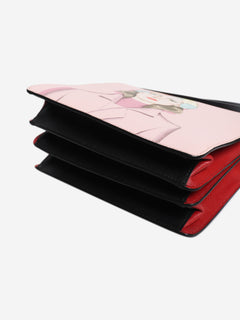 Prada pink Saffiano leather printed shoulder bag - view 4