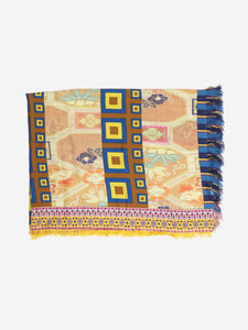 Pierre-Louis Mascia Mustard Aloeuw silk scarf