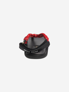 Black and red rope sandals - size EU 39 Flat Sandals Miu Miu 