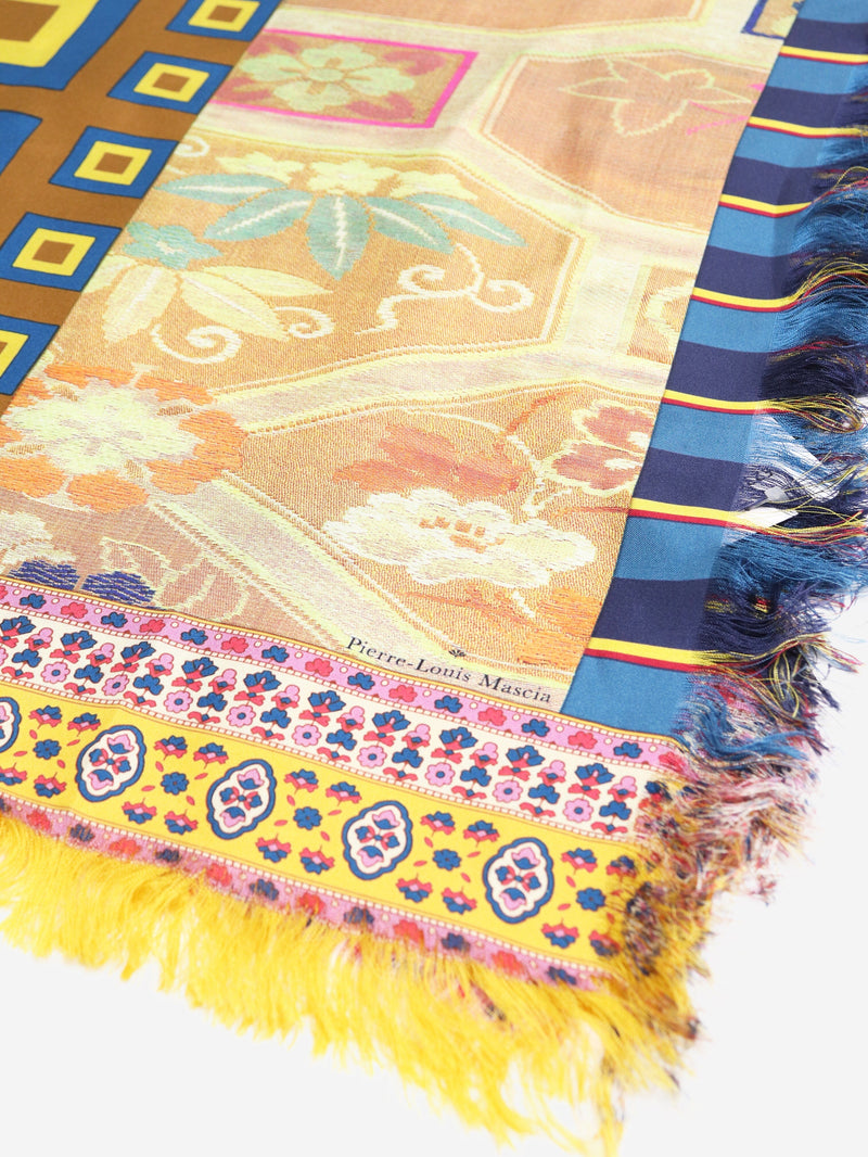Mustard Aloeuw silk scarf Scarves Pierre-Louis Mascia 