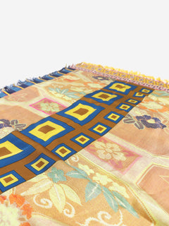 Mustard Aloeuw silk scarf Scarves Pierre-Louis Mascia 