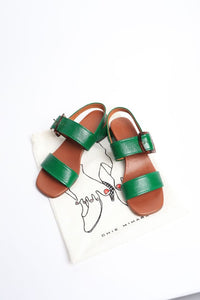 Chie Mihara Green patent leather sandals - size EU 40