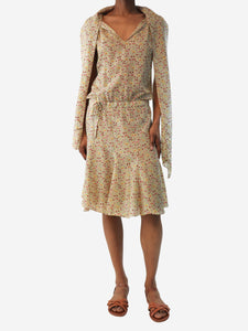 Joseph Floral silk midi dress - UK 8