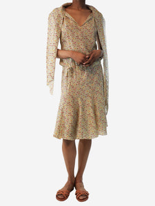 Joseph Floral silk midi dress - UK 8