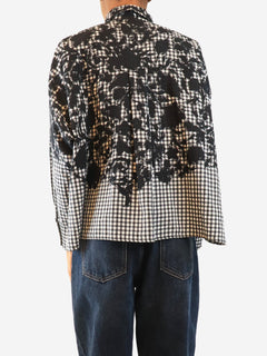 Black gingham blouse - size XS Tops mii 