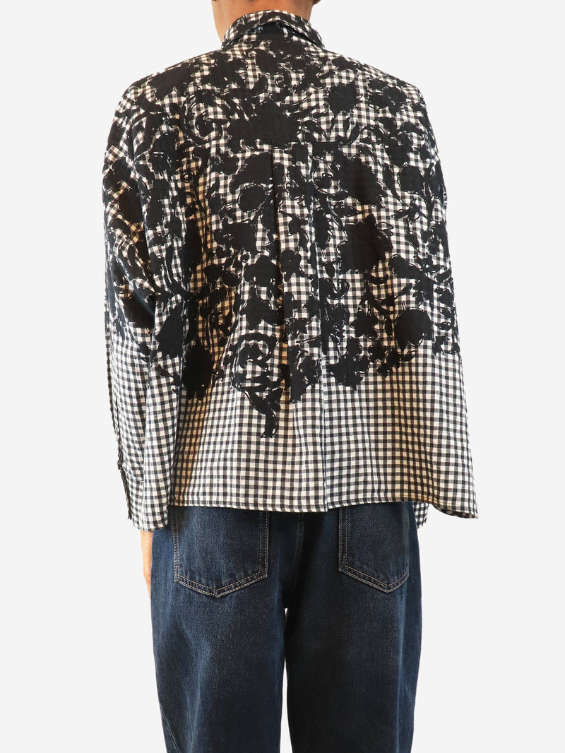 Black gingham blouse - size XS Tops mii 