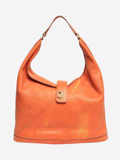 Orange Vintage Lock Hobo Gulliver bag Shoulder bags Hermes 