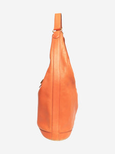 Hermes Orange Vintage Lock Hobo Gulliver bag