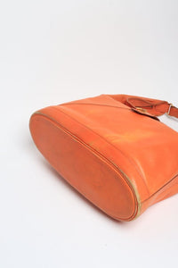 Hermes Orange Vintage Lock Hobo Gulliver bag