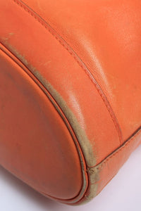 Hermes Orange Vintage Lock Hobo Gulliver bag