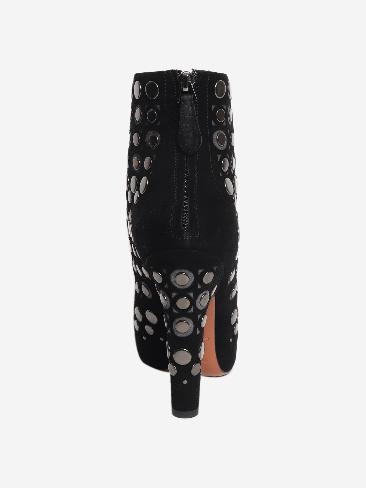 Black suede studded ankle boots - EU 39.5