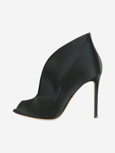 Black satin bootie - size EU 38 Heels Gianvito Rossi 