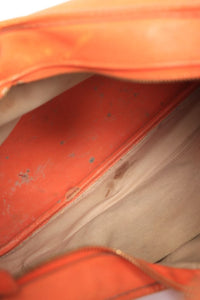 Hermes Orange Vintage Lock Hobo Gulliver bag
