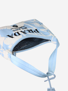 Prada Blue Re-Edition 2000 patterned shoulder bag