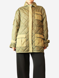 Kalamata oversized Ripstop quilted jacket - size UK 6