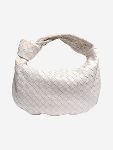 Bottega Veneta White large Intrecciato lambskin Jodie bag