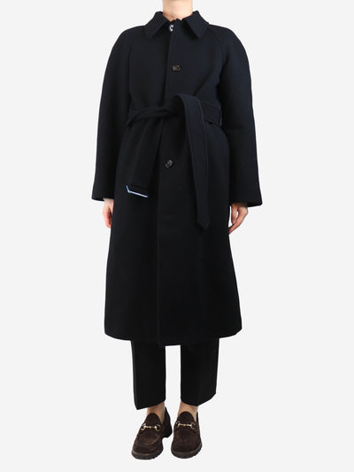 Black wool coat - size UK 8 Coats & Jackets Burberry 