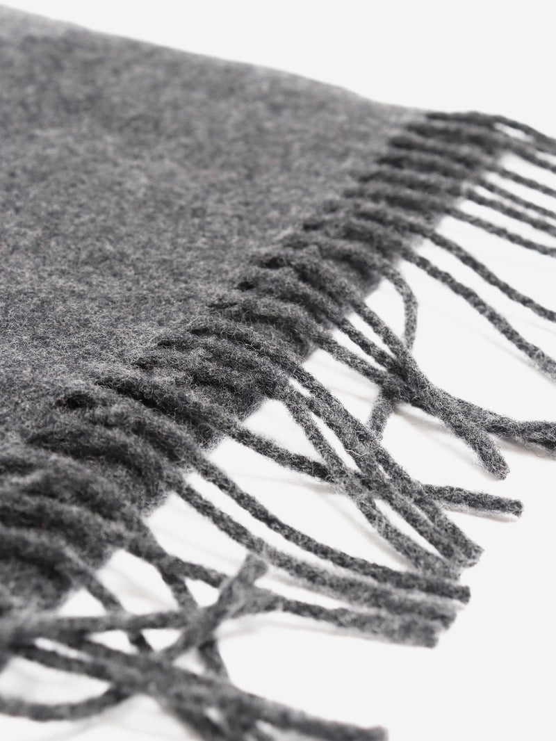 Dark grey classic wool scarf Scarves Toteme 