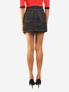 Indigo denim mini skirt - size UK 6 Skirts Helmut Lang 