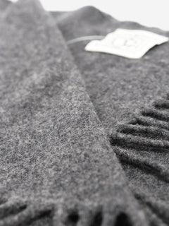 Dark grey classic wool scarf Scarves Toteme 