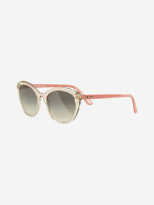 Prada Pink and transparent cat eye sunglasses