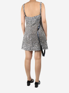 Clio Peppiatt Silver Midas embellished mini dress - size L