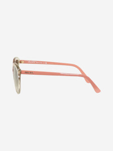 Prada Pink and transparent cat eye sunglasses