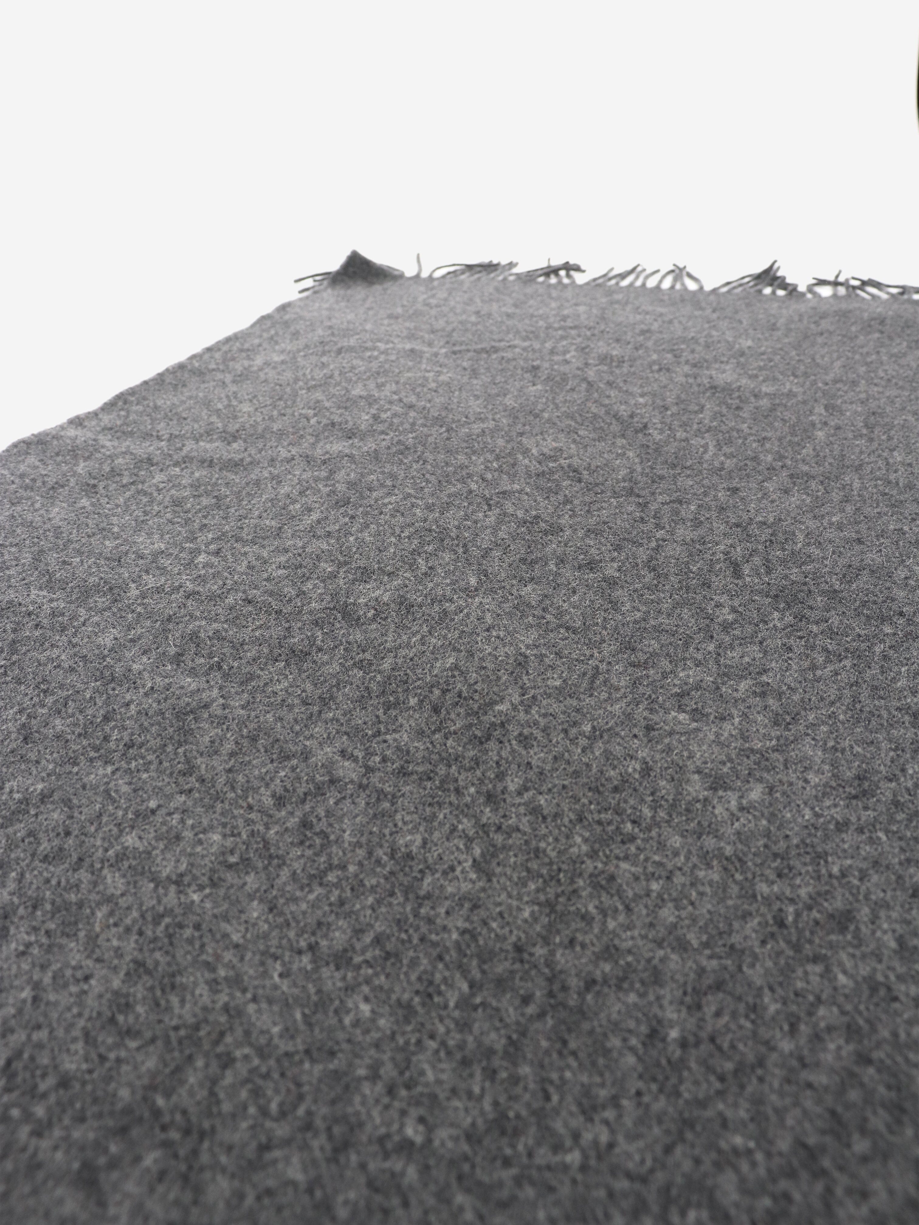 Dark grey classic wool scarf Scarves Toteme 