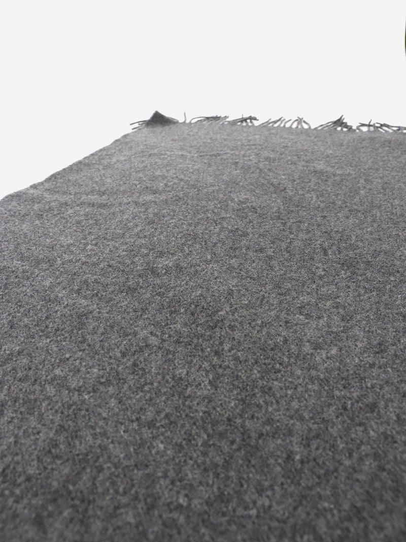 Dark grey classic wool scarf Scarves Toteme 