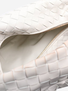 Bottega Veneta White large Intrecciato lambskin Jodie bag