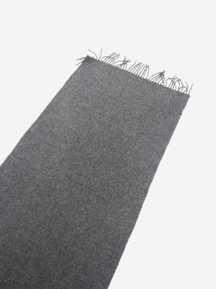 Dark grey classic wool scarf Scarves Toteme 