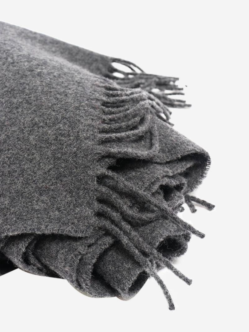 Dark grey classic wool scarf Scarves Toteme 