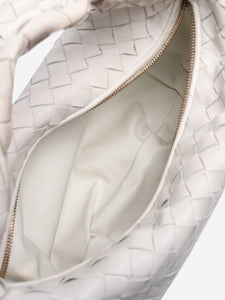 Bottega Veneta White large Intrecciato lambskin Jodie bag