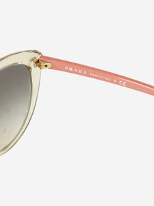 Prada Pink and transparent cat eye sunglasses