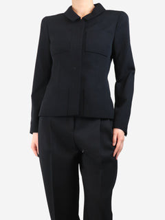 Black tailored wool jacket - size UK 12 Coats & Jackets Chanel 
