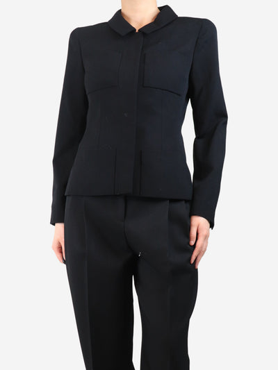 Black tailored wool jacket - size UK 12 Coats & Jackets Chanel 