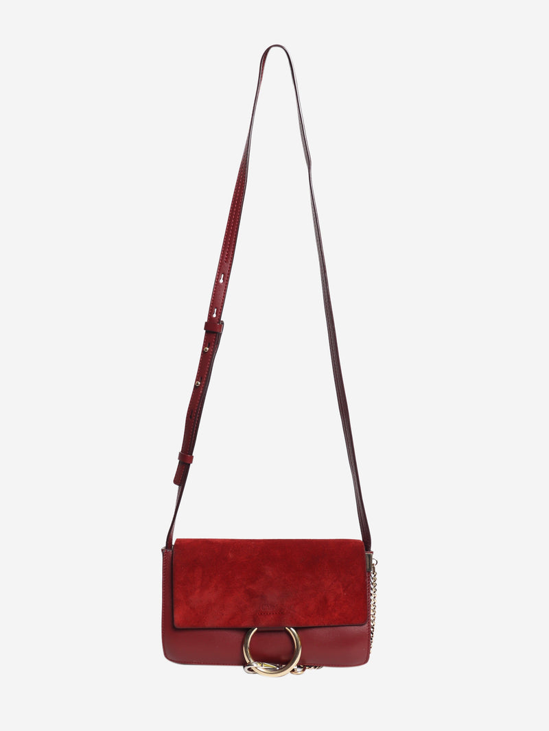 Burgundy Faye shoulder bag Cross-body Bags Chloe 
