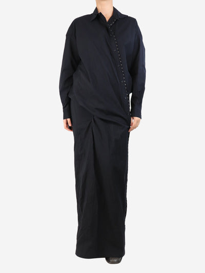 Black hook and eye shirt dress - size UK 8 Dresses Y Project 