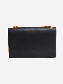 Kate black leather cross-body tassel bag