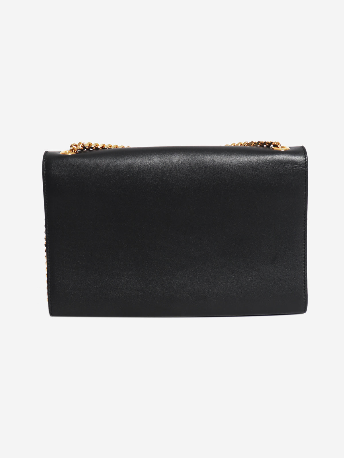 Kate black leather cross-body tassel bag
