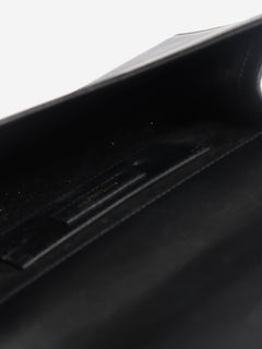 Kate black leather cross-body tassel bag