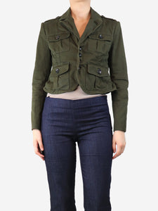 Dsquared2 Army green military jacket - size UK 12