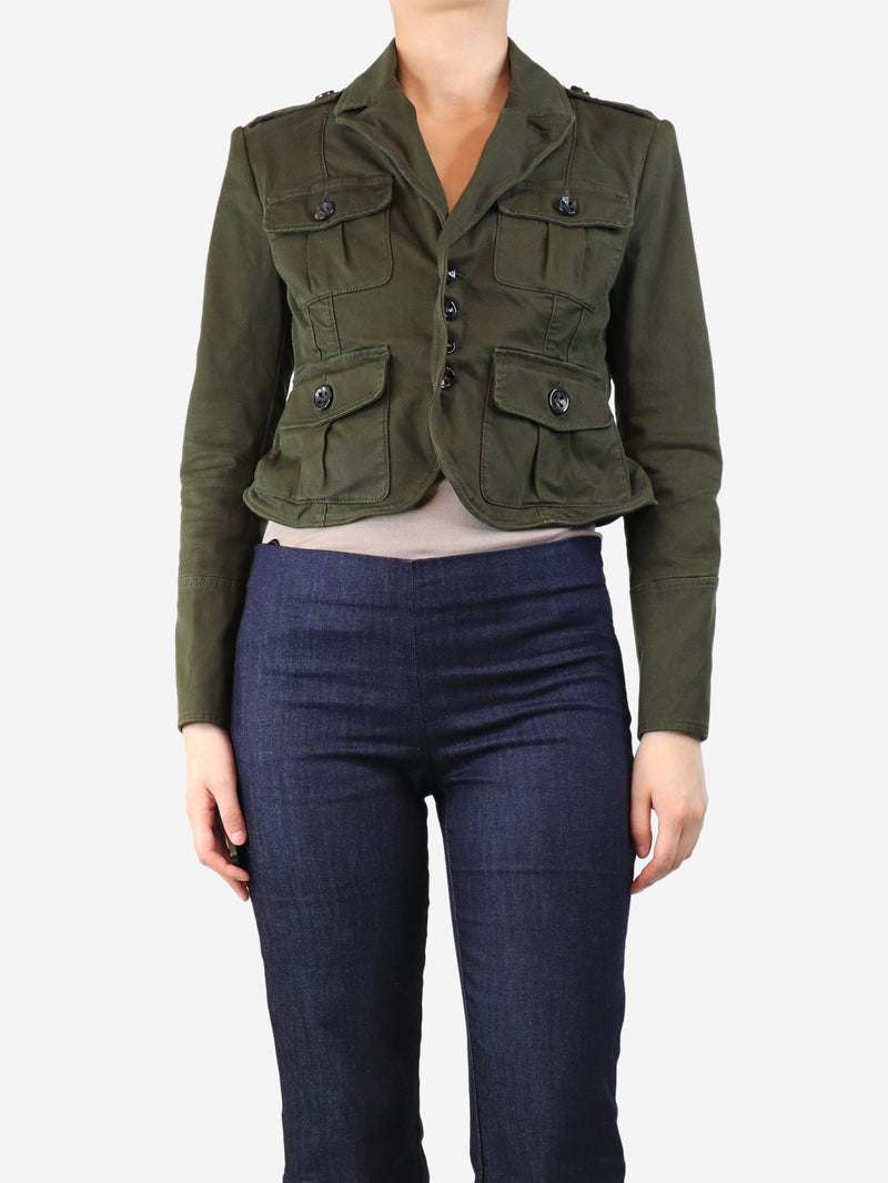Army green military jacket - size UK 12 Coats & Jackets Dsquared2 