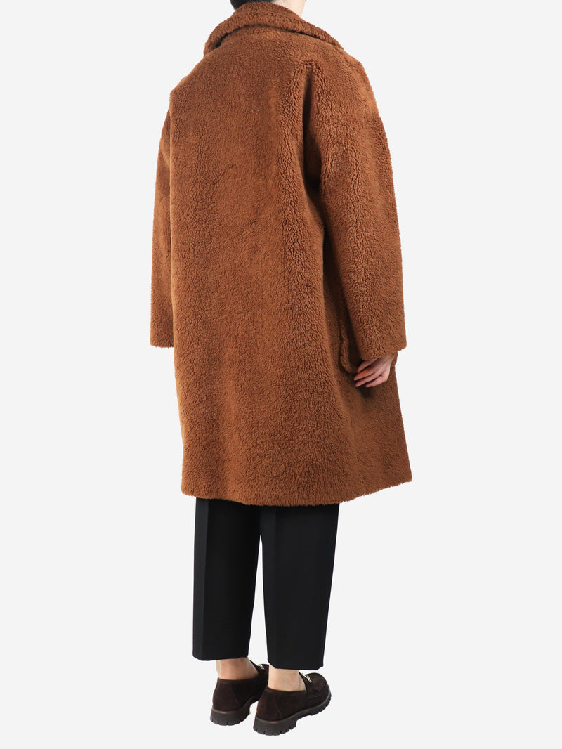 Brown teddy coat - size UK 14 Coats & Jackets Weekend Max Mara 