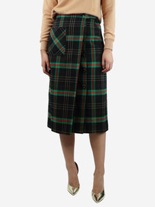 Gucci Multi tartan midi skirt - size UK 8