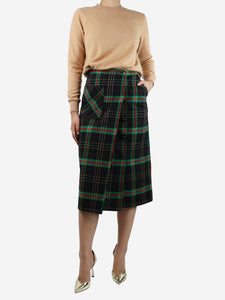 Gucci Multi tartan midi skirt - size UK 8