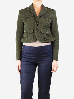 Army green military jacket - size UK 12 Coats & Jackets Dsquared2 
