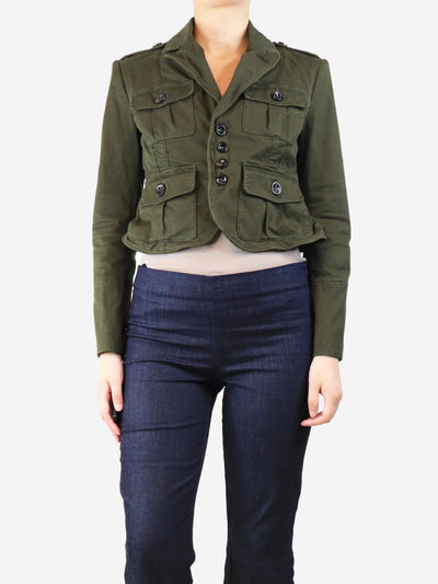 Army green military jacket - size UK 12 Coats & Jackets Dsquared2 