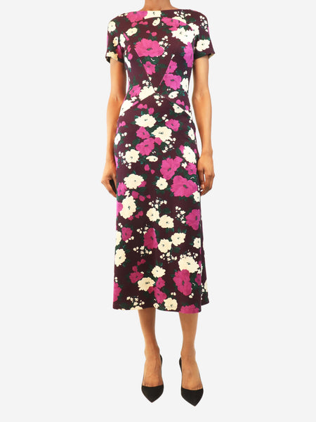 Purple Vanya midi dress - size UK 8 product image